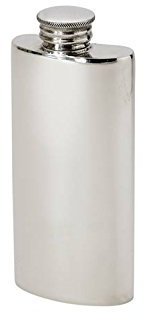 Wentworth Pewter – Small Plain Kidney Hip Flask – 2oz Pewter Spirit or Purse Flask – Classic Slim Design – Pocket Gift – Personalised Engraving Available (2oz Purse Flask)