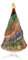 Glas von Venedig Murano Glas Weihnachtsbaum Stehende Skulptur – Rot. Weihnachtsschmuck für Weihnachtsdekoration, italienisches handgemachtes