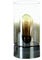 Casablanca - Dekoleuchte - Edison - Glas - klar/Silber - 10 LED - 2xAAA Batterien - Nicht im Lieferumfang enthalten - 1 Stück DekolampeTimer 6h an/18h aus