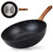 Nava Nature Non Stick Wok, Aluminium Cooking Pan with Scratch Resistant Stone Coating and Heat Proof Handle, PFOA Free, Induction Compatible, 28cm Size