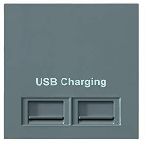 MK Electric Elements Synthetic Natural Stone Euro 2 Power Module USB Charging Sockets