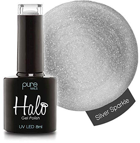 Halo Gel Polish *Full Range 8ml* **CHOOSE YOUR COLOUR(S)** (Silver Sparkle N2849)