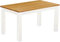 Esstisch Rio Classico 140x80 cm Honig Weiß Holz Pinie Massivholz Esszimmertisch Echtholz ausziehbar vorgerichtet für Ansteckplatten Brasilmöbel