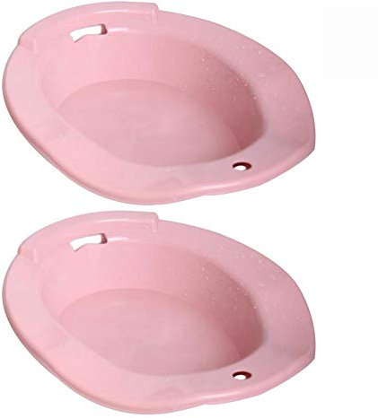 NANANA Bain de Siège Hanche Baignoire, Femmes Maternité Patient D'hémorroïde - 39X36x10cm,Pink