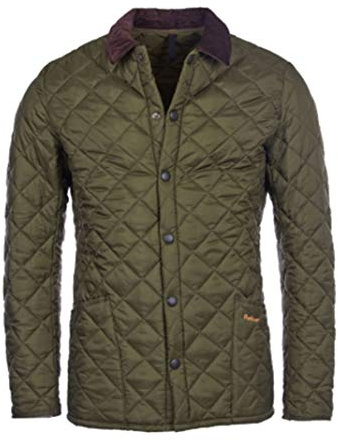 Barbour Heritage Liddesdale Quilted Jacket Colour : Green, Size : MEDIUM