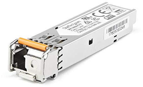 StarTech.com SFP1GBX40UES Transceiver Modul (Dell EMC SFP-1G-BX40-U kompatibles SFP Modul, 1 Gbit/s, 40km, Single Mode, Mini-GBIC)