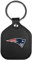 Siskiyou Sports NFL New England Patriots Unisex Leder Square Schlüsselanhänger, Schwarz, Einheitsgröße