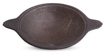 CRAFTING WITH LOVE A Cast Iron Appam Pan,7.6 inch,1.2 kg,Black
