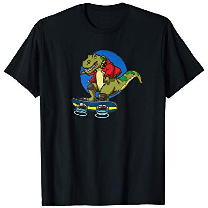 Hoverboard T-Rex Skaten T-Shirt