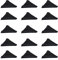Zaky 3mm Plastics Corner Protectors Black Glass and Mirror Safety Edge & Corner Guards Cushion Product to Angles Protects Corners 20 pcs