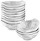 MALACASA, Serie Ramekin.Dish, 12-teilig Set Marmor porzellan 4,3/11cm/100ml SUPER Mini Dessertschale Dessertschälchen Snackschale Dessert, Snack, Chips, Nuss, Schälchen Muffin, Kuchenform