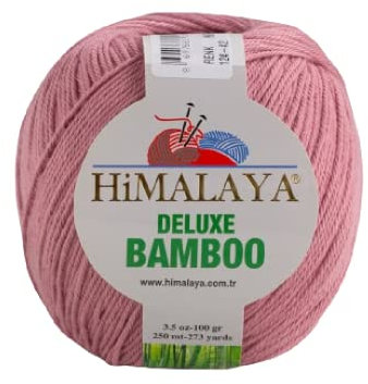 Strickfein Himalaya Deluxe Bamboo Wolle Strickgarn 60% Bambus 40% Baumwolle 100gr 124-42 Lachs