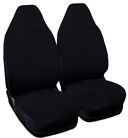Rebeca Shop® Autositzbezüge kompatibel für Smart | Made in Italy | Set Vordersitzbezug Paar (W453 - Dritte Serie, Schwarz)
