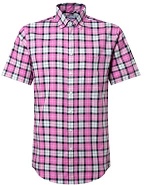 Seidensticker Men's Regular Fit Kurzarm Hemd Shirt, Rosa, 39
