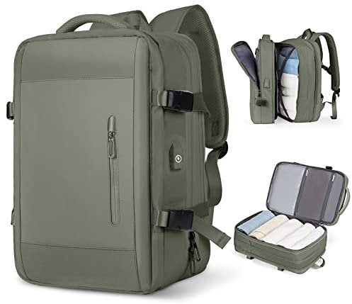 SZLX Reise -Rucksack -Männer Flug Genehmigte Rucksack -Rucksack wasserfest haltbar 15,6 Zoll Laptop Rucksack Daypack Business Weekender Gepäck Gepäck -Rucksack Frauen