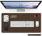 Beatcreat Schreibtischunterlagen, Mauspads, wasserdicht, rutschfest, Leder, Laptop-Pads, Büro- und Heim-Schreibtischschutz (Dunkelbraun, 80 x 40 cm)