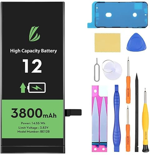 LL TRADER Battery for iPhone 12/12 Pro, 3800mAh Lithium-Ion Battery High Capacity with All Repair Tools