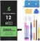 LL TRADER Battery for iPhone 12/12 Pro, 3800mAh Lithium-Ion Battery High Capacity with All Repair Tools