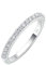 Whoiy Ehering Weisgold 750, Damen Verlobungsringe Labor Diamant Hochzeit Ring Hochzeitsring Echtgold 18K für Frauen Gr 66 (21.0)