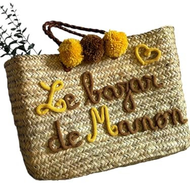 Sac à main personnalisable panier cabas femme