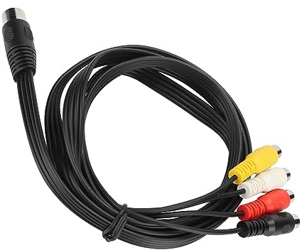 KIMISS Adapter DIN Pol auf Cinch Diner 5-poliger DIN-Stecker auf 4 Cinch-Buchse, Adapterkabel, DIN-Konvertierungskabel für CD-Player, Videorecorder, DVD, Phono – Hochwertiges