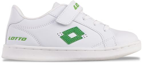 Lotto Unisex Kinder Jambol Sneaker, White Green, 29 EU