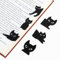6 Stück Lesezeichen Magnetisch Katze, Niedliche Lesezeichen Katzen für Katzenliebhaber Geschenke Lesezeichen Kinder Schwarze Katze Lesezeichen für Lehrer, Studenten, Buchliebhaber