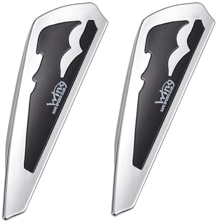 JSCARLIFE Lot de 2 supports d'essuie-glace de voiture en ABS pour pare-brise, aileron de lame d'essuie-glace, pressuriseur, protecteur d'essuie-glace, accessoire décoratif, supports pour véhicule