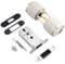 Keyless Zinc Alloy Door Knob, Quiet and Comfortable Design for Everyday Use (silver)