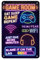 Lustiges Gamer-Schild, bedrucktes Neon-Gamer-Geschenk für Jungen, Schlafzimmer, Spielzimmer-Zubehör, Gamer-Wandkunst, Türdekoration, Bilder und Tafeln (20 x 30 cm)