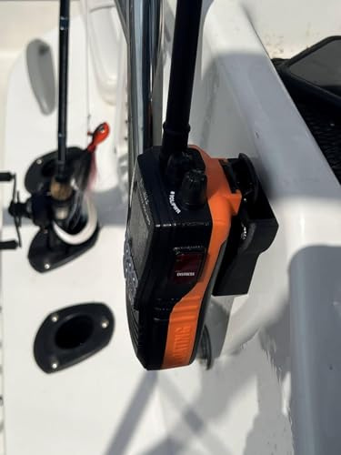Handheld VHF Radio Holder Works with Cobra HH600 and Many Others That Have a Clip Size Within 1.2 Wide and .5 deep (Lip at Bottom of Clip).