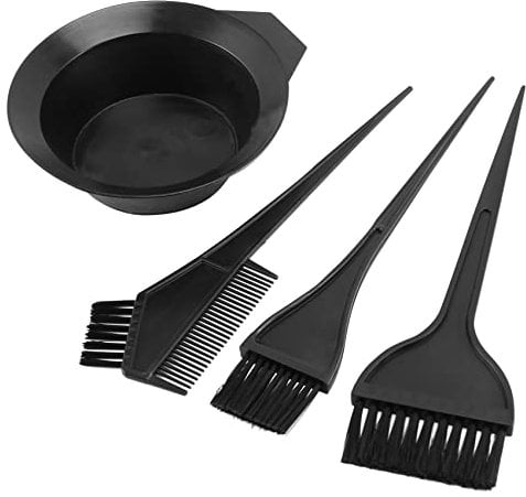 Swiixxer Hair Color Dye Bowl Comb Brushes Tool Kit Set Coloring