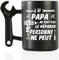 Onebttl Cadeaux de Papa Tasse à café avec poignée de clé à molette, Cadeaux de la Fête des Pères pour le papa de la fille et du fils, Drôle de tasse en céramique pour le père à l'anniversaire, 400ML