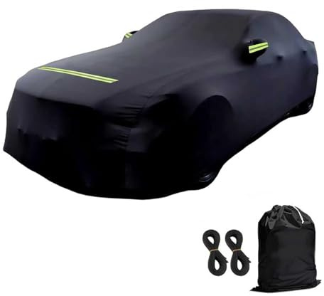 Autoabdeckung Vollgarage 420 x 170 x 145 cm Extra große Auto Abdeckplane Wasserdicht und staubdicht Autohülle Autoplane UV-Schutz Car Cover für Winter und Sommer