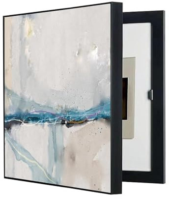 Cache Compteur Electrique, Couvercle Boîte de Distribution, Tableau Électrique Cacher Peintures Tableau Decoration Murale POCHY(C,30x40CM/11.8x15.7in)