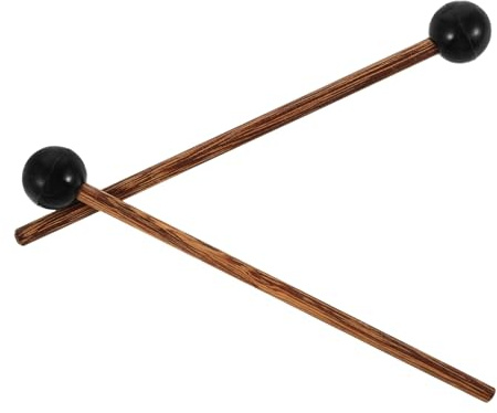 2 Stück Glockenspiel Schlägel Holz für Xylophon und Zungentrommel | Ergonomischer Griff, Leichtes Design, Vielseitig Nutzbar, für Zuhause und Auftritte, 14,6x1,7x1,7cm