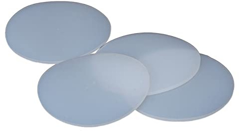 Gummischeiben Sortiment Kit, 1 stück Natur Weiß Solide Runde Silikon VMQ Gummi Blatt Dichtung Dichtungen Pad Durchmesser 75-150mm Dicke 0,5-8mm(130mm (1pc)-4mm)