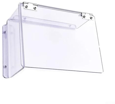 Zilimontt Outdoor Electronic Lock Rain Cover Waterproof Protective Cover for Card and Mechanical Door Locks Made of Acrylic 150x110x63mm Transparent(Right)