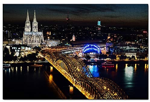 Kölner Dom-Puzzle, 1000 Teile, Spiel, Kunstwerk, Reiseandenken, 26 x 38 cm