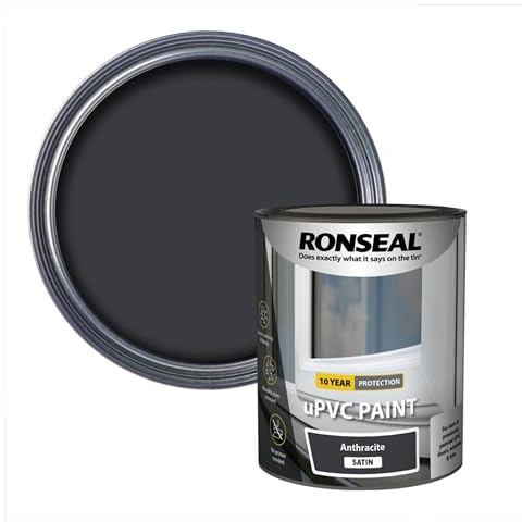 AXpower Inspirational Technology Empowering People uPVC Paint 750ml Anthracite Satin | Durable Satin Finish Paint for Doors, Windows & Frames | Interior & Exterior Use