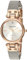 Anne Klein - Orologio da polso da donna, con vero diamante sul quadrante, con cinturino a bracciale in maglia mesh color oro, Argento/Oro Rosa