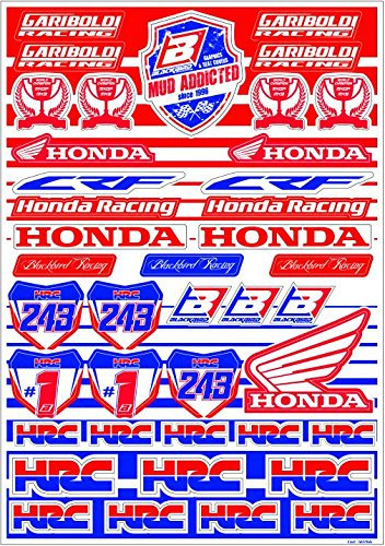 MX Enduro Aufkleber Sponsoren Sticker vorgestanzt CR CRF GARIBOLDI HRC