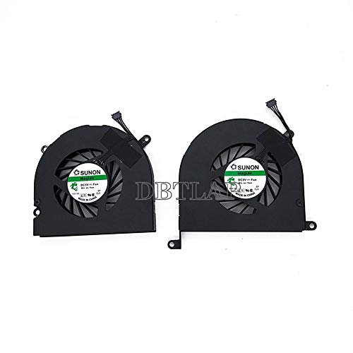 DBTLAP Laptop CPU Lüfter für Apple MacBook Pro Unibody A1297 MC226 MC227 17 Left & Right CPU + GPU Kühlung Lüfter 661-5044 661-5043 MG45070V1-Q020-S99 KSB0605HC 8L99