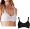 Cotonella 2 Brassiere Cotone Elasticizzato. 1 Nero + 1 Bianco seconda