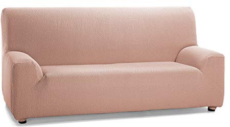 Martina Home Tunez, Copridivano elastico, Tela (50% poliestere, 45% cotone, 5% elastan), Salmone, 3 Posti (180-240 cm larghezza)
