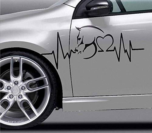 Aufkleber Pferd Auto Motorrad klein groß Pferdeaufkleber Pferde Einhorn Pferdekopf Tribal Pony Reitsport Reiter Tunier Westernreiten | Motorhaube | verschiedene Motive, Größe & Farbe anpassbar