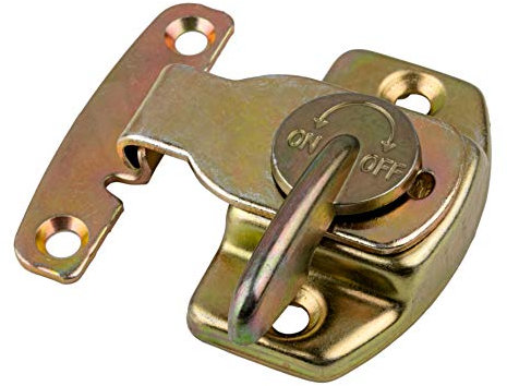 Verrou de feuille de table en laiton plaqué - Loquets pour feuilles de table à manger - Connecteurs de boucle de table - Serrures de table pour feuilles - Quincaillerie pour meubles anciens | TL-8