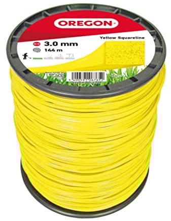 Oregon Filo per Decespugliatore Quadrato in Nylon Resistente, Adatto per Erba Alta, Rifiniture e Vegetazione Fitta, Compatibile con Numerosi Marchi, 4,0 mm x 144 m (69-421-Y)
