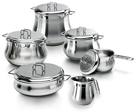 Barazzoni Tummy 001811 Batteria 11 pezzi, acciaio inox 18/10