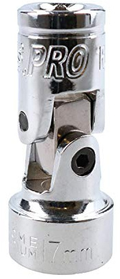 17mm Universal Joint Metric Socket 3/8 Drive 12 Point Flexible Wobble Knuckle